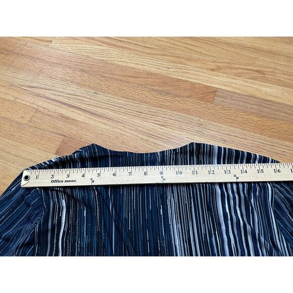 BCBGmaxazria Adele Women's Dress Wrap Stretch Lightweight L Black Floral - Picture 7 of 9